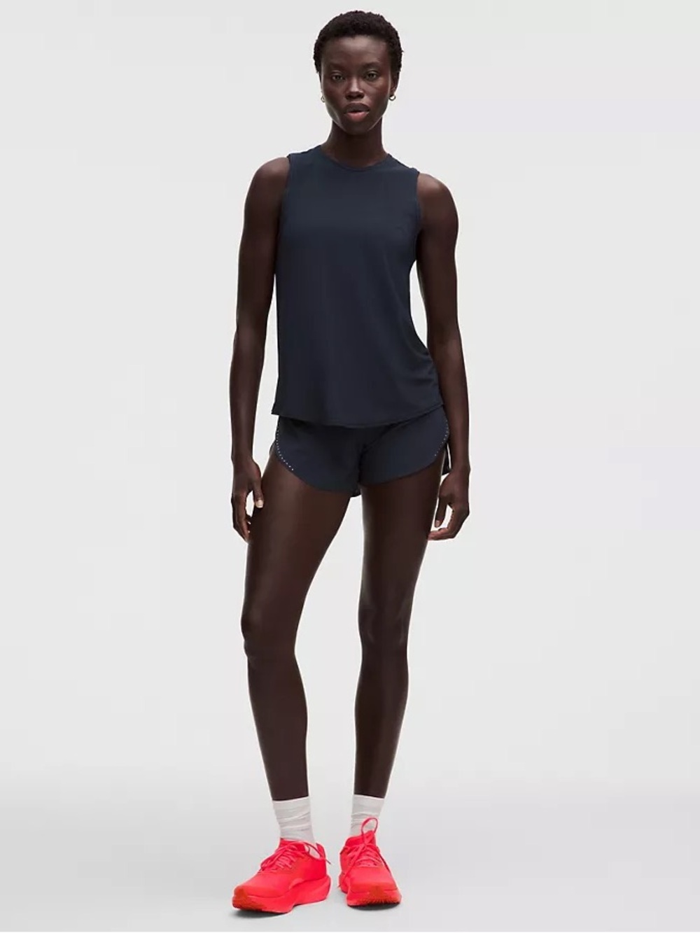 NWT Lululemon Fast And Free HR Split Short 3" True Navy